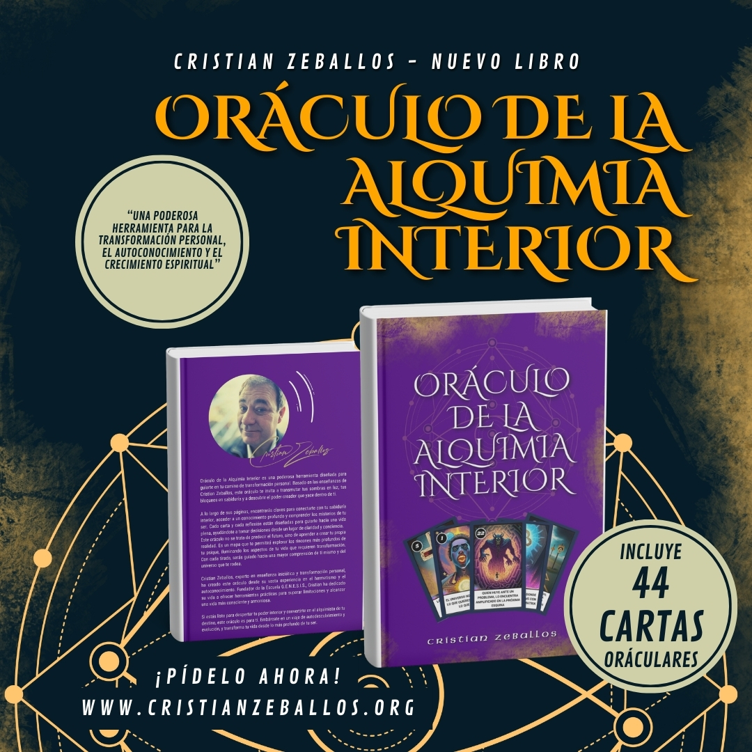 Portada del Oráculo de la Alquimia Interior de Cristian Zeballos - Una poderosa herramienta para la transformación personal, el autoconocimiento y el crecimiento espiritual